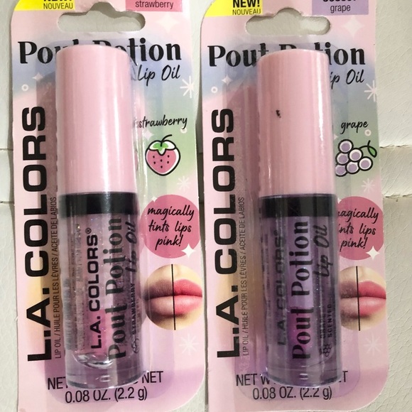 2 Pout potion scented lip oils in orange strawberry mint coconut pineapple grape - Picture 2 of 16